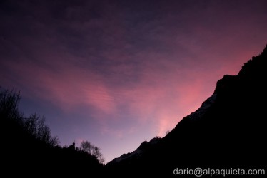 Ultime luci su Rhemes St.Georges